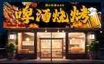 燒烤店招牌  門頭