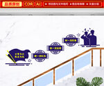 派出所公安局樓梯文化墻