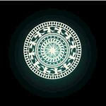 神秘發(fā)光曼陀羅圖案