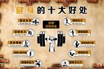 健身十大好處健身俱樂部廣告