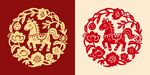 精美馬剪紙藝術圖案