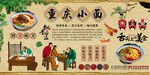 重慶小面背景墻