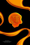 飄帶金色福字