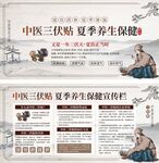 中醫(yī)三伏貼夏季養(yǎng)生保健展板
