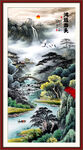 玄關(guān)山水畫