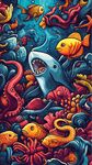 奇幻海底世界的多彩生物
