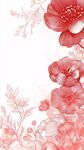 浪漫花卉背景圖