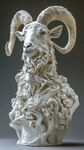 羊頭雕塑 精致的藝術(shù)之作