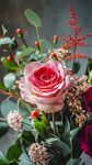 粉色玫瑰花卉精美組合