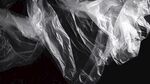 透明塑料袋的褶皺特寫