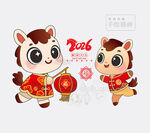 2026馬年IP矢量卡通馬