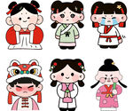 卡通古風(fēng)簡(jiǎn)筆人物