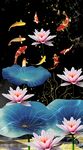 九魚蓮花圖
