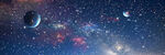 藍(lán)色宇宙星球星空背景燈箱