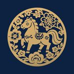 中國(guó)傳統(tǒng)新年馬年插畫