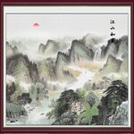 水墨山水國畫風景圖