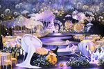 夢幻浪漫的花卉婚禮場景