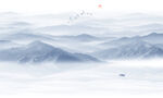 遠(yuǎn)山近水水墨風(fēng)景