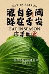 復(fù)古簡(jiǎn)約新鮮蔬菜宣傳活動(dòng)海報(bào)