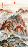 泰山五岳獨(dú)尊國(guó)畫(huà)山水