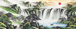 客廳辦公室山水畫(huà)