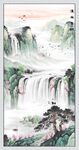 流水生財(cái)玄關(guān)畫