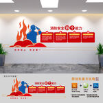 消防安全四個能力文化墻