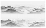 大幅水墨山水意境點(diǎn)狀圖