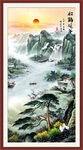 玄關(guān)山水畫