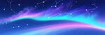夢幻星空下的絢麗光帶