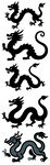 傳統(tǒng)中式龍圖案集合