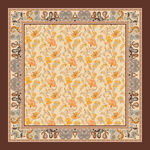 復(fù)古花紋方形圖案絲巾方巾設(shè)計 