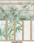 杜邦紙竹影背景墻