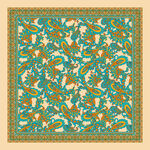 復(fù)古佩斯利腰果花絲巾方巾設(shè)計