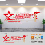 愛國主義精神黨建文化墻