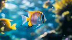 熱帶海魚悠游于斑斕海底