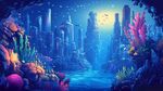 夢(mèng)幻海底城市景觀