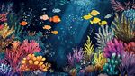 夢幻海底世界繽紛珊瑚魚