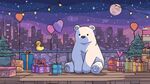 北極熊的夢幻節(jié)日夜晚