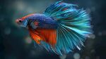 色彩絢麗的暹羅斗魚
