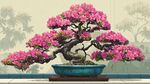 爛漫杜鵑盆景 盡顯雅致