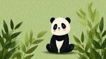 雨中憨態(tài)可掬的可愛(ài)大熊貓