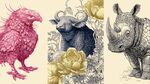 奇幻動(dòng)物插畫集合