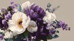 紫白花卉組合的優(yōu)雅之美