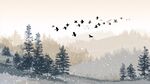 雪林飛鳥景
