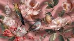 花鳥(niǎo)繪景 粉色浪漫織物圖案