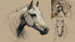 素描馬頭習(xí)作展示