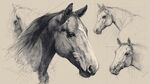 素描馬頭習(xí)作