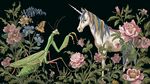 獨(dú)角獸與螳螂的奇幻花叢