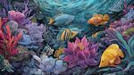 夢幻海底世界的多彩魚群